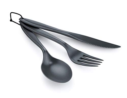 GSI Outdoors Ring Besteck Cutlery Set, Unisex Erwachsene, Gray, One Size von GSI Outdoors