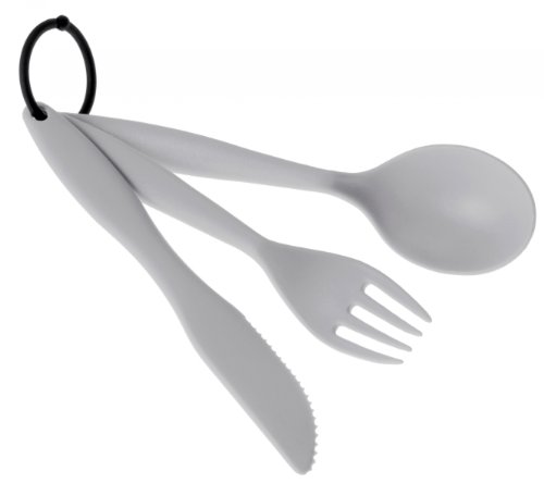 GSI Outdoors TEKK Cutlery Besteck-Set, Unisex-Erwachsene, Gray, One Size von GSI Outdoors