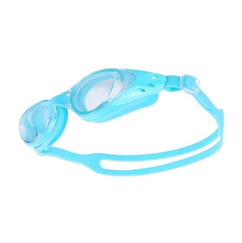 Schwimmbrille Professionelle Schwimmbrille Anti-Fog UV Einstellbare Beschichtung Männer Frauen Wasserdichte Silikon Tauchen Pool Brille Erwachsene Brillen ( Color : Clear blue , Size : Adjustable ) von GSJNHY