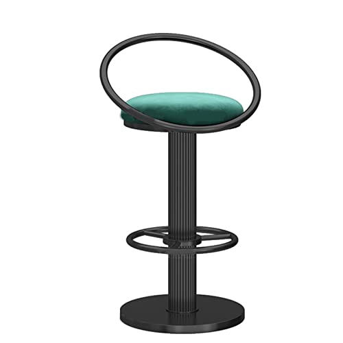 GSKXHDD Barhocker Barstühle, um 360 Grad drehbare Barhocker mit Rückenlehne und weichem Sitzkissen, ergonomischer armloser Schreibtischstuhl Independence von GSKXHDD