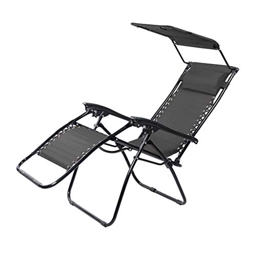 GSKXHDD Klappbarer Liegestuhl für den Garten, Terrasse, Outdoor-Relaxer, Schwerelosigkeitsstuhl für Garten, Strand, Terrasse, Innenbereich, maximale Belastung 150 kg, leichte Tragbarkeit, Sonnenliege von GSKXHDD