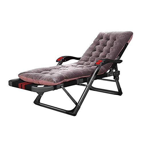 GSKXHDD Klappbarer Liegestuhl mit Abnehmbarer Matte und Massage-Armlehnenfunktion, Einzel-Liegestuhl für Zuhause und Büro, mehrfach verstellbar Independence von GSKXHDD