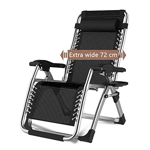GSKXHDD Sonnenliegen Zero Gravity Patio Deck Chair Liegender Arden Chair Outdoor Klappbarer tragbarer Schaukelstuhl Unterstützt 200 kg erforderlich Independence von GSKXHDD