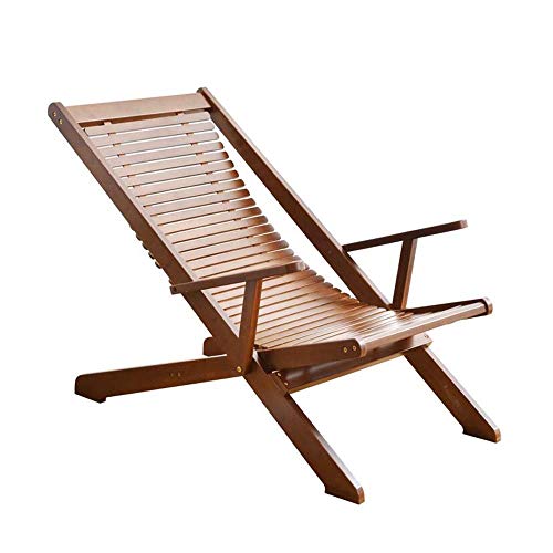 GSKXHDD Tragbarer klappbarer Liegestuhl aus Bambus, Sommer-Heim-Freizeit-Rückenstuhl für ältere Menschen, 2 Farben – 91,5 x 50 x 70 cm Independence von GSKXHDD