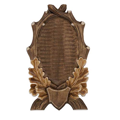 geschnitztes Trophäenschild für REH Rehbock Geweihe in braun+getönt GH 27 cm geschnitztes Trophäenschild für REH Rehbock Geweihe in braun+getönt GH 27 cm von GTK - Geweihe & Trophäen KRUMHOLZ