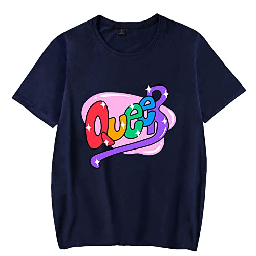 GUANGTAO Kurzarm LGBT Homo Queer Sweatshirt LGBTQ T Shirt Regenbogenmuster Sommer Unisex Shirt, Schwarz Rosa Regenbogen Paar Shirt Übergröße von GUANGTAO