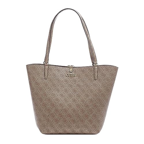 GUESS Alby Toggle Tote Latte Logo von GUESS