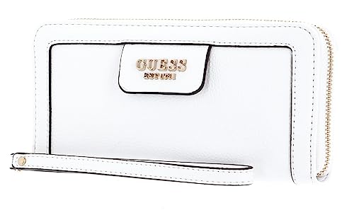 GUESS Eco Angy SLG Large Zip Around Wallet White von GUESS