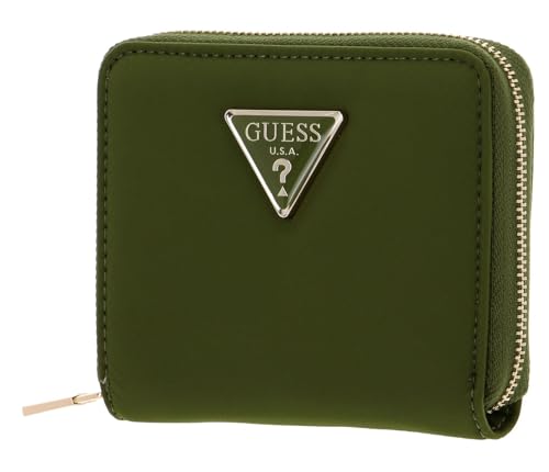 GUESS Eco Gemma SLG Small Zip Around Wallet Olive von GUESS