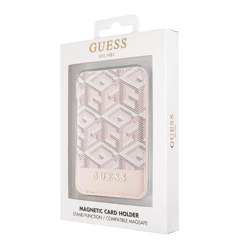 GUESS CG Mobile Magfit Kartenschlitz-Ständer Gcube Stripe (Pink) von GUESS