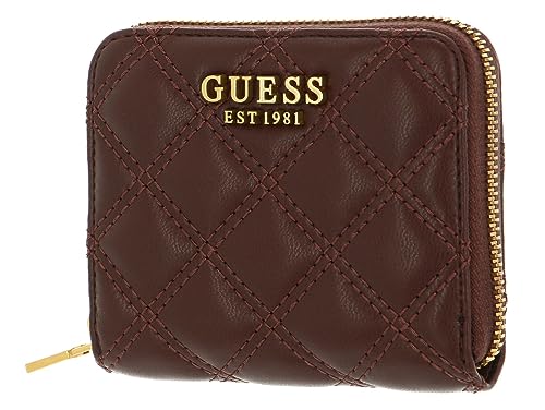 GUESS Giully SLG Small Zip Around Wallet Burgundy von GUESS