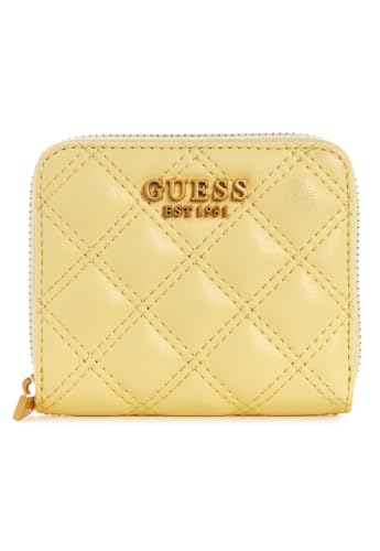 GUESS Giully SLG Small Zip Around Wallet Yellow von GUESS