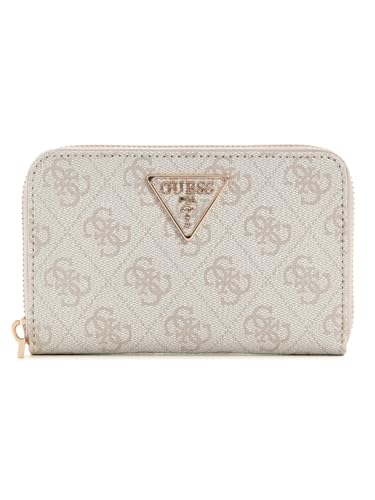 GUESS Laurel SLG Medium Zip Around Wallet Bone Logo von GUESS