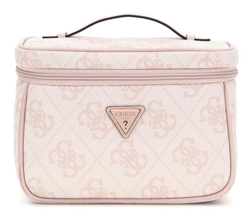 GUESS Kosmetiktasche Toiletry Train Case Rose Water Logo rosa von GUESS