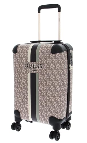 GUESS Wilder 18 IN - 4-Rollen-Kabinentrolley 46 cm XS Espresso Logo von GUESS