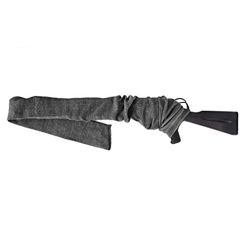 GUGULUZA Gewehrsocke Silikon Öl behandelt Knit Fabric Aufbewahrung Gewehr Socke 137,2 cm (grau) von GUGULUZA