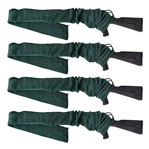 GUGULUZA Socken für Gewehre,Silikon Öl behandelt Knit Fabric Shotgun Gewehr Storage Gun Socke 132 cm (Grün) von GUGULUZA