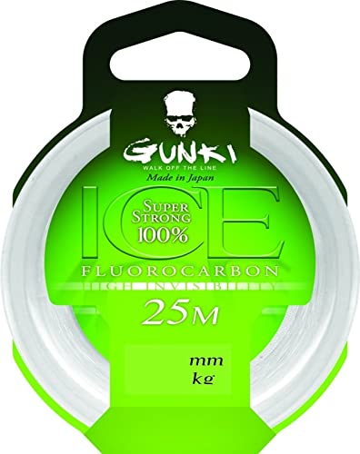 GUNKI Fluorocarbone Ice 25m - D.0.34mm - R.8.1Kg - 82286 von GUNKI