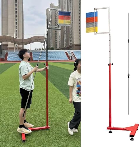 Vertical Jump Trainer Vertical Jump Tester Vertical Jump Tester for Basketball, Metal Adjustable Volleyball Training Equipment, School Gym, Home Standing Jump Gauge von GWWBD