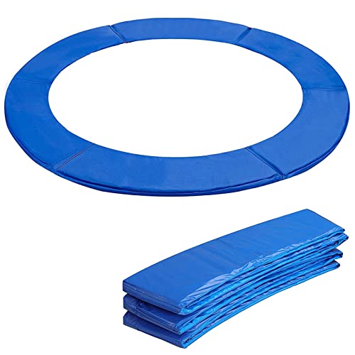 GXFXLP Trampolin Randabdeckung Ø 396 430 488 cm UV-beständig Trampolin Umrandung Wasserdicht Reißfest Trampolin Schutzrand Trampolinzubehör,Blau,Ø 430cm/14ft von GXFXLP