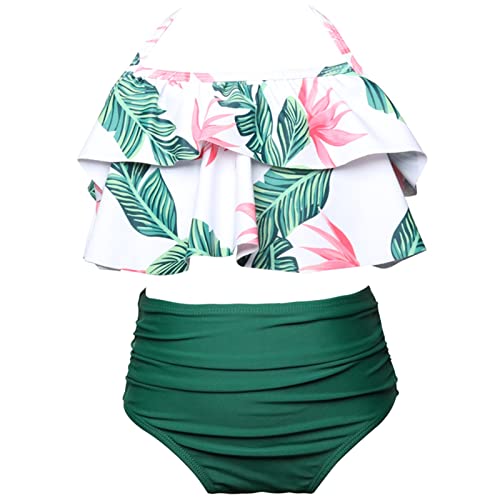 Bikinis für Mädchen mit Shorts Bikinioberteil Tankini mit Triangel Sportlich Bikini Sets Schwimmanzug Push Up Größe Badeanzüge Bikinihose Zweiteiliger Badeanzug für Mädchen von GXYANiaoy