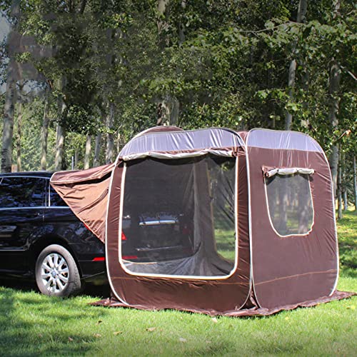 Heckklappenmarkise Autozelt – Automatisches SUV-Zelt für Camping & Outdoor-Aktivitäten, wasserdicht & UV-Schutz-Beschichtung, kostenlose tragbare Kofferraumzeltabdeckung für Limousine, Big Space Car von GYDUHYE
