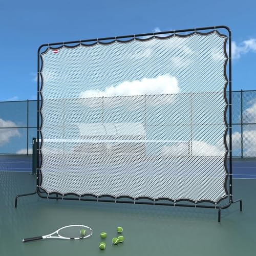 Tennis-Rebounder-Netz, Tennisnetz, 2,5 x 2,1 m, Rebound-Übungswand für Tennisschläger, Sportball, Pickleball, Tennis-Rückwandnetz für Tennisplatz, Hinterhof, Outdoor-Training von GYDUHYE