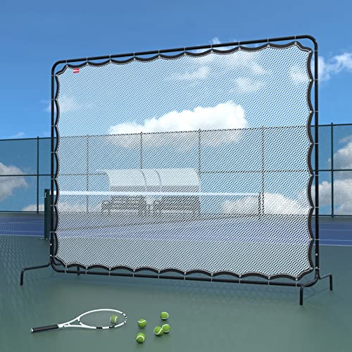 Tennis-Rebounder-Netz, Tennisnetz, 2,5 x 2,1 m, Rebound-Übungswand für Tennisschläger, Sportball, Pickleball, Tennis-Rückwandnetz für Tennisplatz, Hinterhof, Outdoor-Training von GYDUHYE