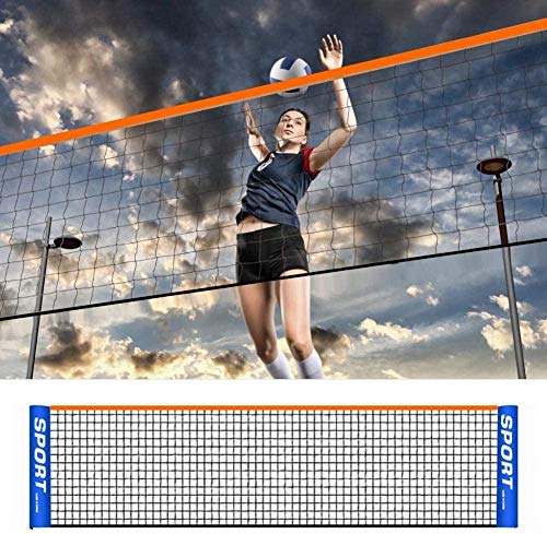 GYKLY Standard tragbares Badmintonnetz Haushalt Outdoor Falttennis Badminton Volleyballnetz Standard Wettkampf Tennisnetz-6,1 Meter von GYKLY