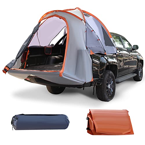 GYMAX LKW-Zelt für 2 Personen, Abriebfeste & Wasserabweisende Campingzelt mit Glasfaserstäbe & abnehmbares Verdeck & Reißverschlusstür, Zelt mit Tragetasche & Lichthaken für Camping & Angeln von GYMAX