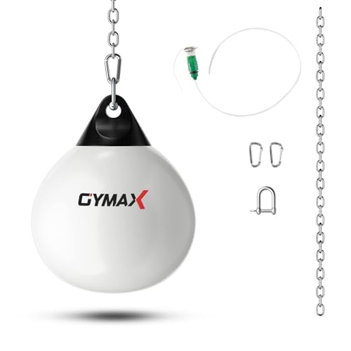 GYMAX Wasserboxsack Boxing Punching Bag Erwachsene Schwerer Boxsack (Weiß) von GYMAX