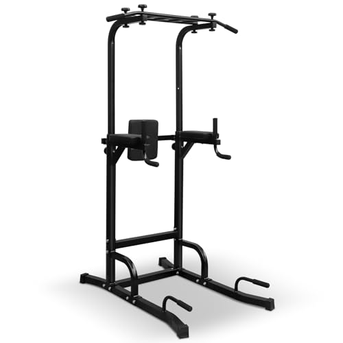 GYMFLEX Power Tower mit Klimmzugstange, Dip-Station und Liegestützgriffe, Fitnessgerät Freistehend für Zuhause, Calisthenics und Krafttraining GYMFLEX Power Tower mit Klimmzugstange, Dip-Station und Liegestützgriffe, Fitnessgerät Freistehend für Zuhause, Calisthenics und Krafttraining von GYMFLEX