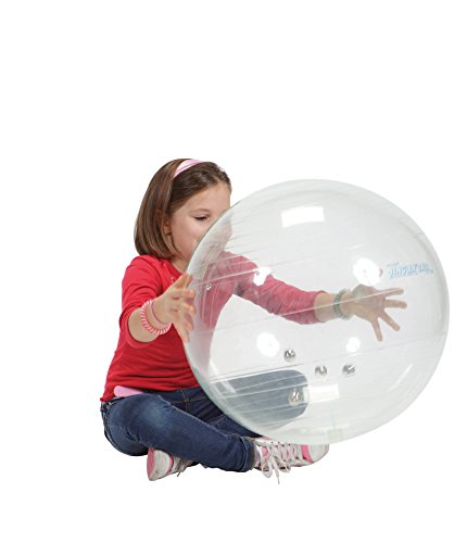 1x Jinglin´ Ball von Gymnic / transparenter Ball mit Glöckchen im Inneren / Größe: Ø 55 cm / für Kinder ab 3 Jahren geeignet! von GYMNIC