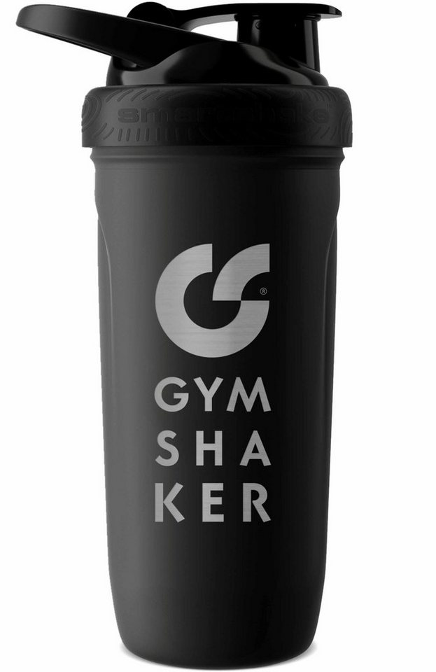 GYMSHAKER Protein Shaker Edelstahl 900 ml Trinkflasche Sport, Edelstahl, Wabenstruktur-Sieb für cremige Protein Shakes von GYMSHAKER