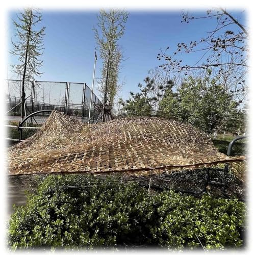 Tarnnetz Camouflage Netz Sonnensegel Tarnung Net Woodland Netting Für Deko Waldlandschaft Jagd Sichtschutz Outdoor Camping Garten Schattiergewebe (Size : 2x2m/6.5x6.5ft) von GZDXBF