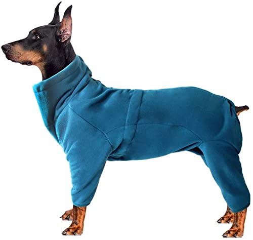 GZGLZDQ Hund Fleece Onesie, Hund Fleece-Pullover mit Beinen, verstellbare warme Hundemantel Jacken mit Kapuzen Rüde/Hündin Overalls für Corgi, geeignet für Welpen kleine mittlere große Hunde von GZGLZDQ