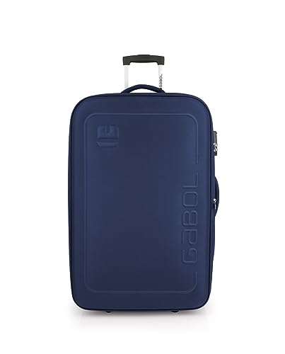 Gabol Großer erweiterbarer Koffer Orbit mit 90 l Fassungsvermögen, blau, Koffer und Trolleys von Gabol