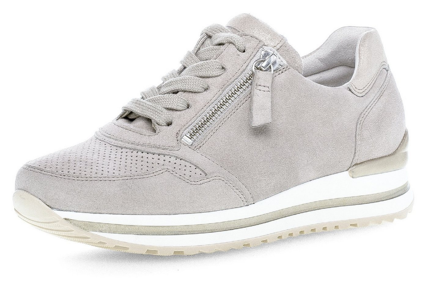Gabor TURIN Keilsneaker, Freizeitschuh, Halbschuh, Schnürschuh mit leichter Perforierung von Gabor