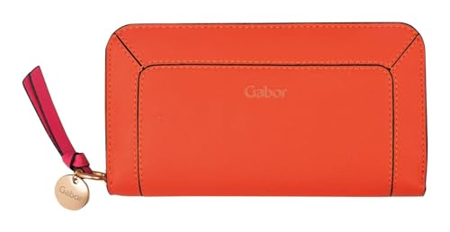 Gabor bags Francis Damen Geldbörse Portemonnaie Reißverschluss Groß Orange von Gabor