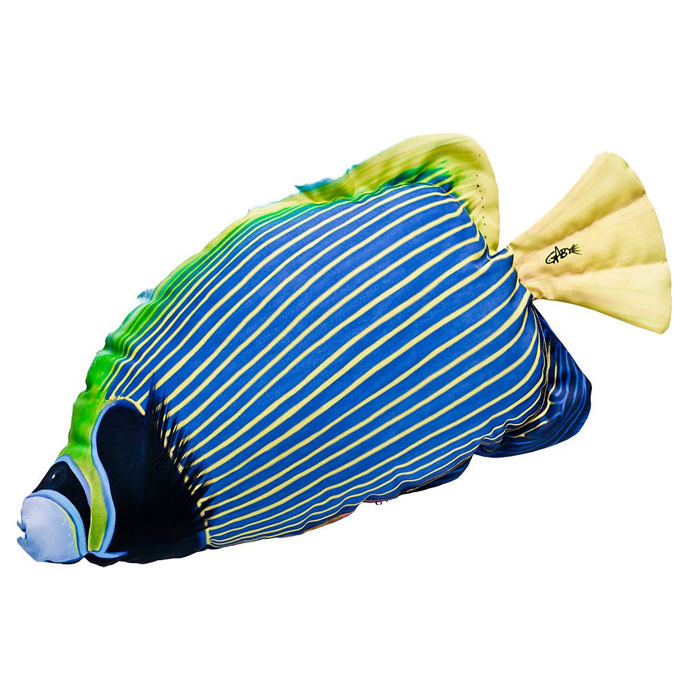 Gaby The Emperor Angelfish Medium Pillow Blau von Gaby