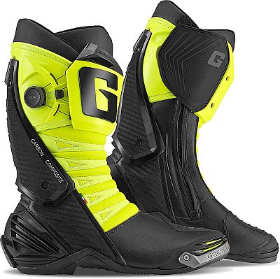 Gaerne GP1 LS, Stiefel - Schwarz/Neon-Gelb - 48 EU von Gaerne