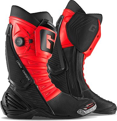 Gaerne GP1 LS, Stiefel - Schwarz/Neon-Rot - 48 EU von Gaerne
