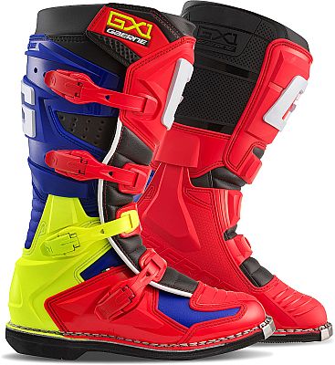 Gaerne GX-1 Goodyear Multi, Stiefel - Rot/Blau/Gelb - 48 EU von Gaerne