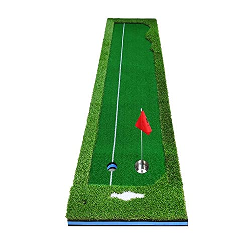 Golf-Putting-Übungsgerät, Indoor-Golf-Set, Putting-Assistent, Übungsbüro-Grüns, große und kleine Doppellöcher erhöhen das Übungsballspiel von GagalU