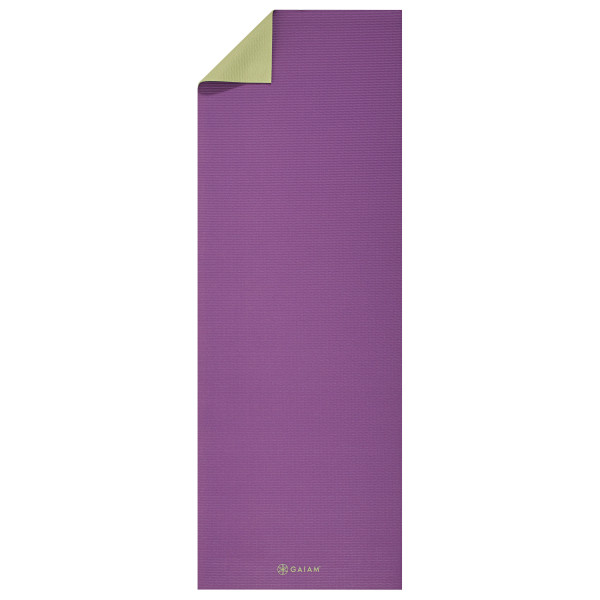 GAIAM - 4 mm Classic 2-Color Yoga Mat - Yogamatte Gr 61 cm x 173 cm x 0,4 cm schwarz;türkis von Gaiam