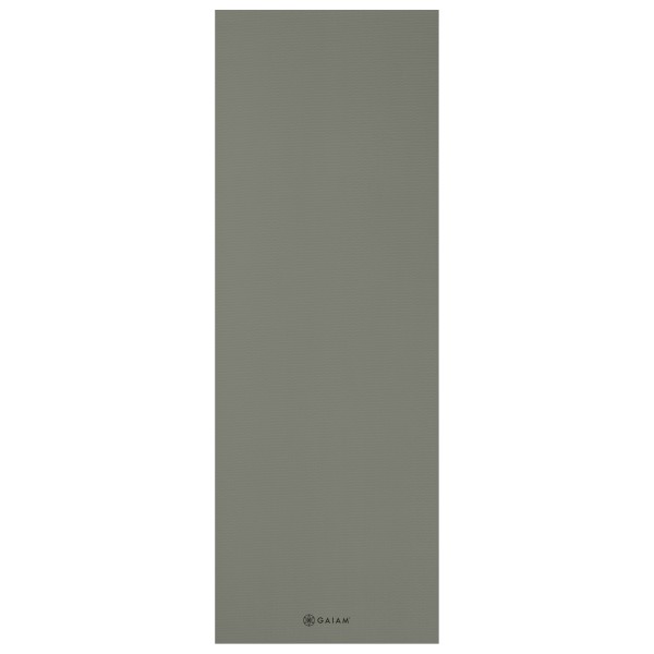 GAIAM - Yoga Mat 5 mm Solid Gr 61 cm x 173 cm x 0,5 cm grau von Gaiam