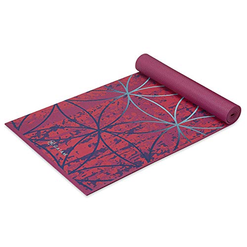 Gaiam Yoga Mat Premium Print Extra Thick Non Slip Exercise & Fitness Mat for All Types of Yoga, Pilates & Floor Workouts, Radiance, 6mm von Gaiam