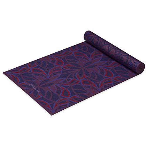 Gaiam Yoga Mat Premium Print Reversible Extra Thick Non Slip Exercise & Fitness Mat for All Types of Yoga, Pilates & Floor Workouts, Divinity, 6mm von Gaiam