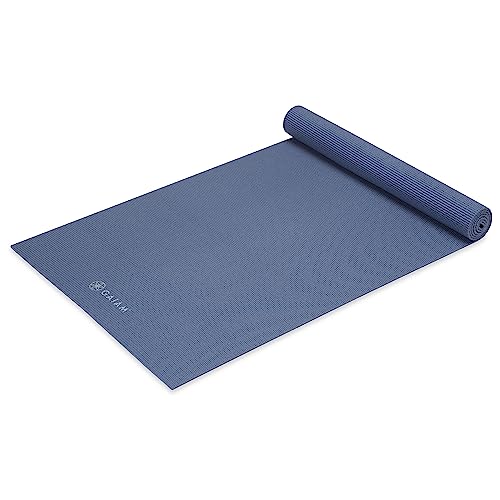 Gaiam Yogamatte, hochwertig, einfarbig, rutschfeste Trainings- und Fitnessmatte für alle Arten von Yoga, Pilates und Bodentraining, hohe Gezeiten, 5 mm von Gaiam