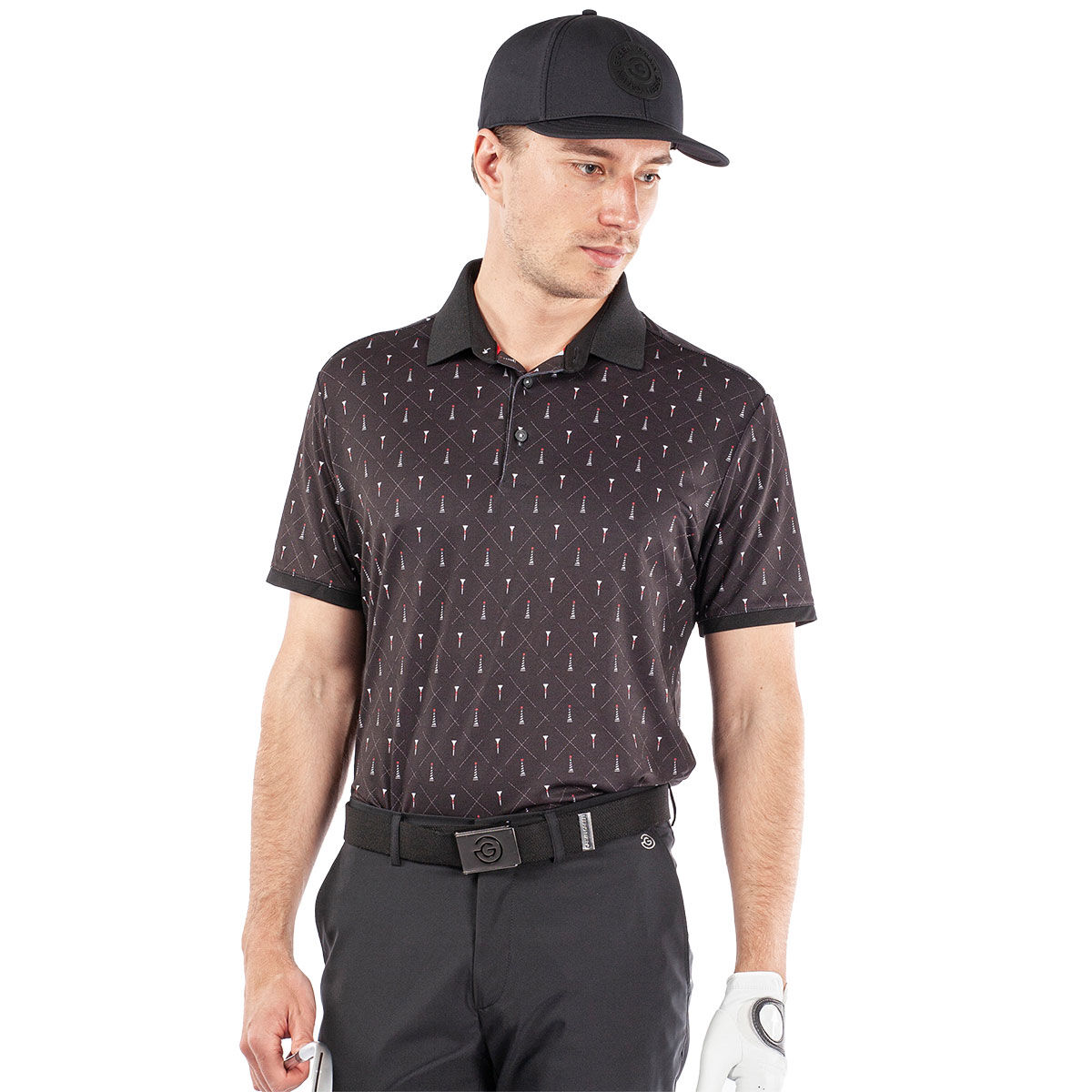 Galvin Green Men's Mani Golf Polo Shirt, Mens, Black, Medium | American Golf von Galvin Green